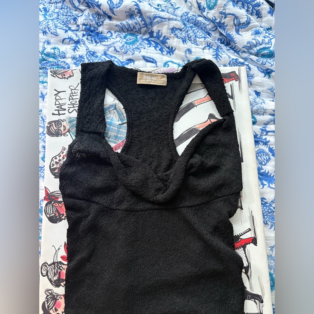Free People Knit Cowl Neck top